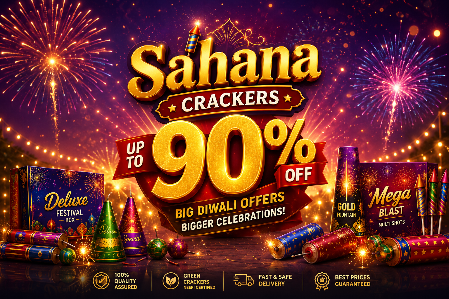 Premium Diwali Crackers Celebration